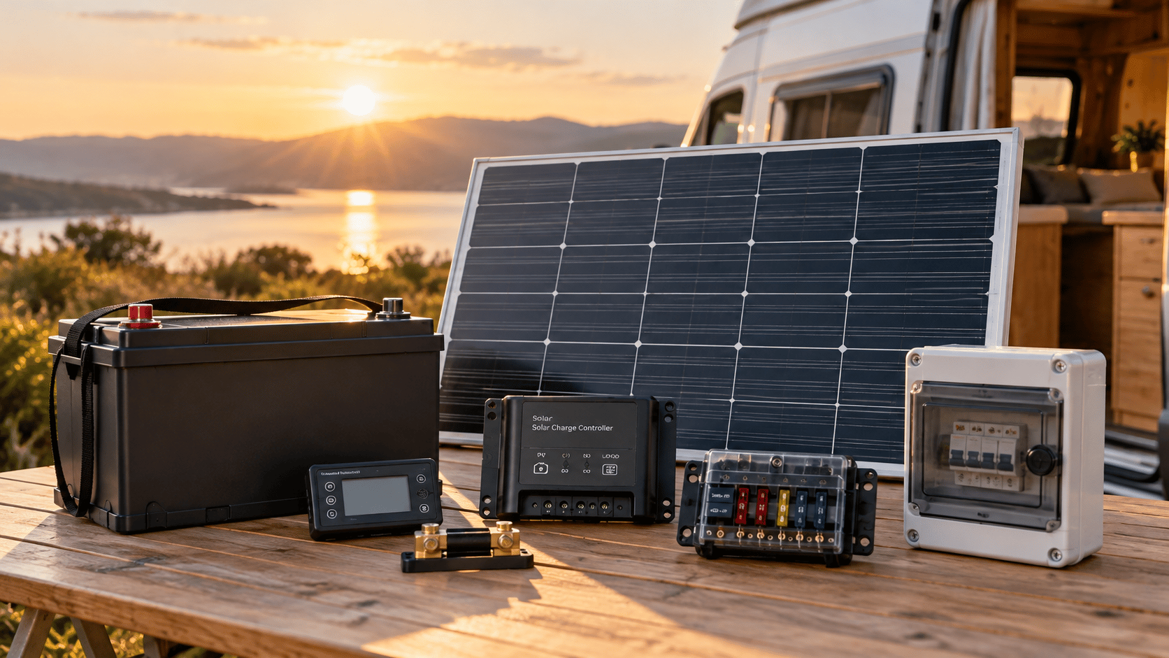 Kostenloser Schaltplan für die Solaranlage im Camper. Damit klappt der Einbau!