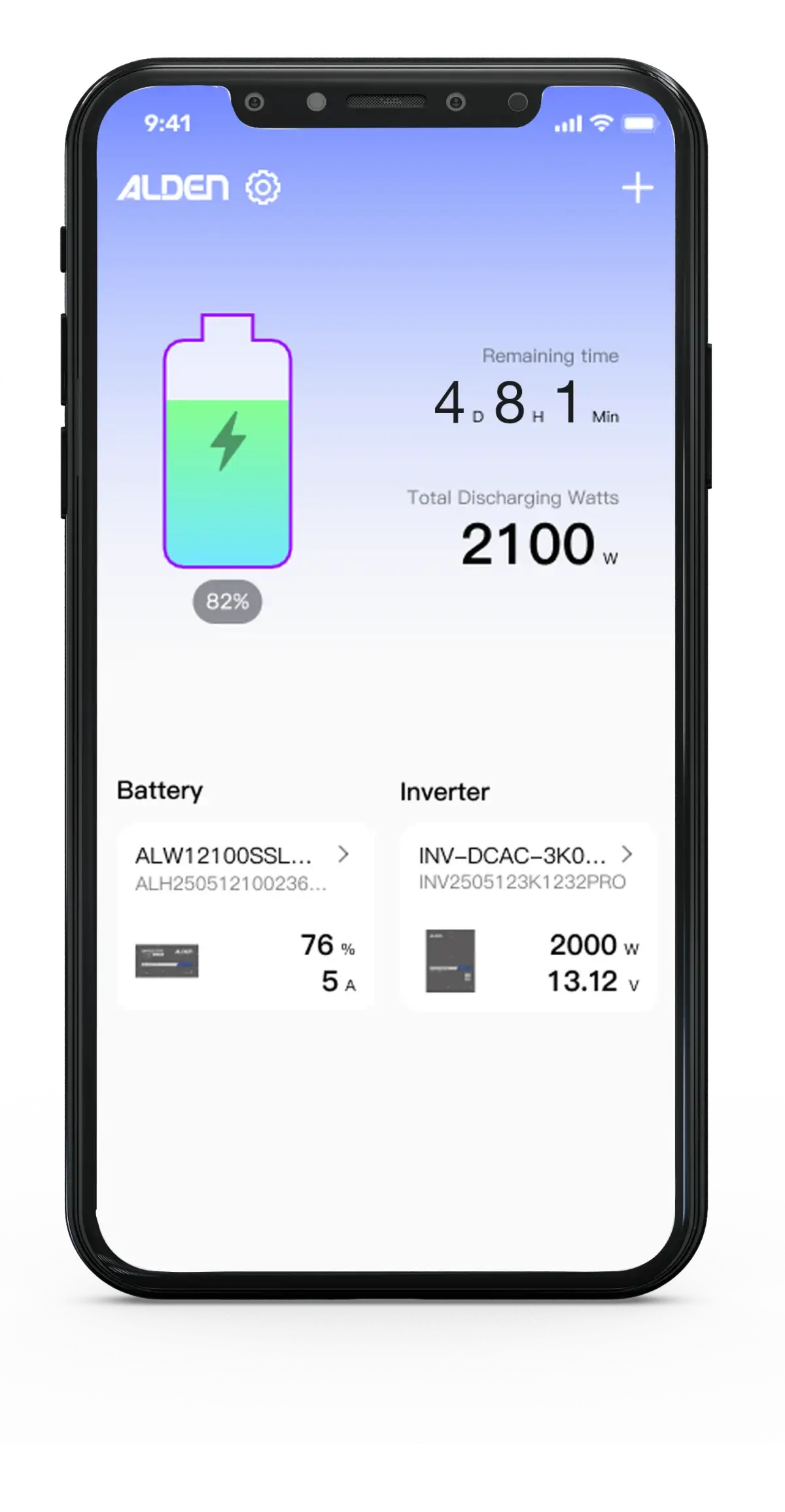 Alden Batterie App pro