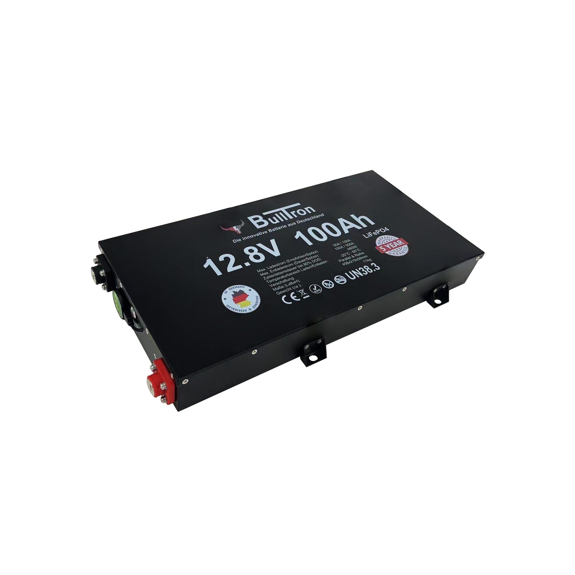 100Ah Bulltron Polar Slim LiFePO4 12.8V Akku mit Smart BMS, Bluetooth App und Heizung