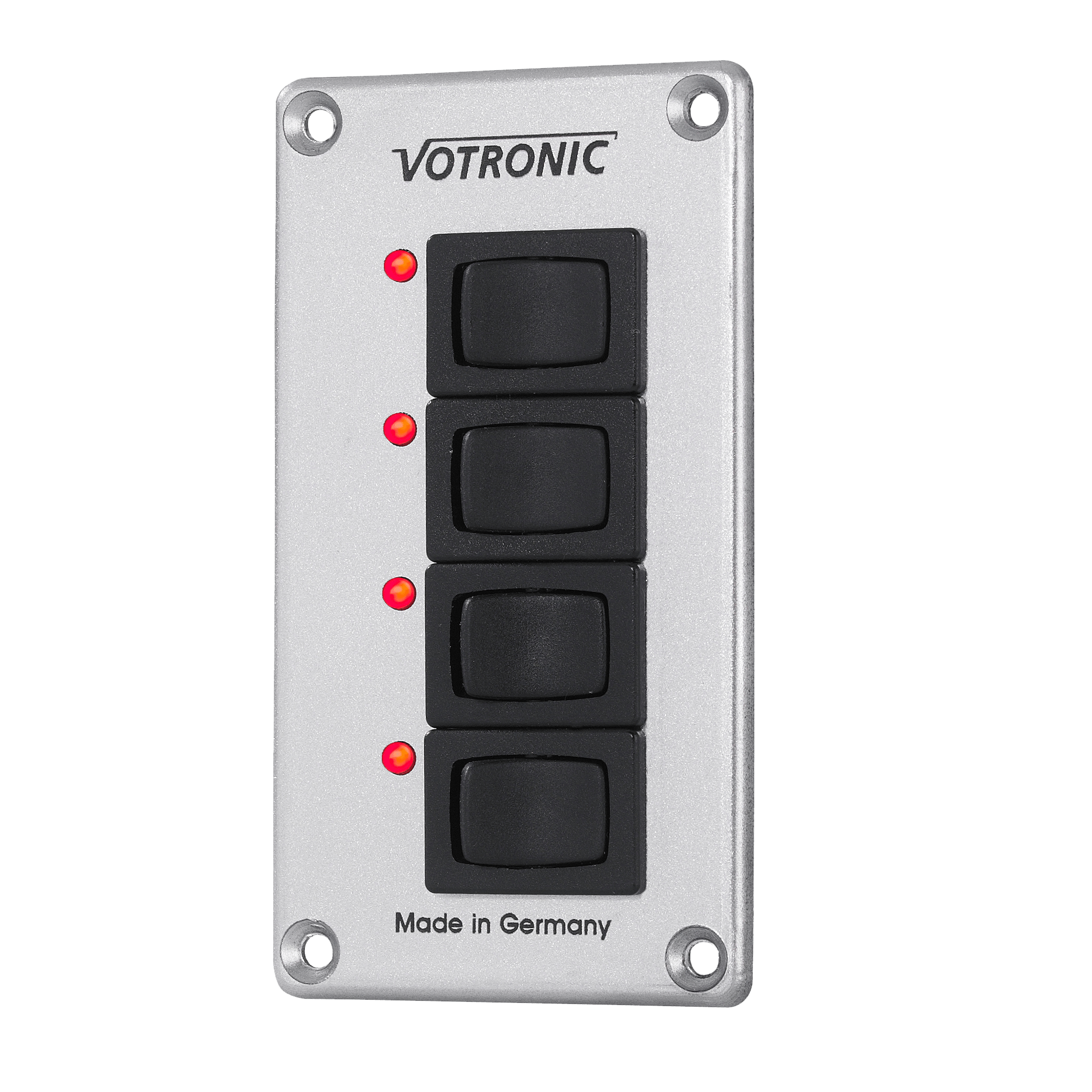 Votronic 1288 Schalter-Panel 4 S 12/24 8A EIN/Aus mit LED Control