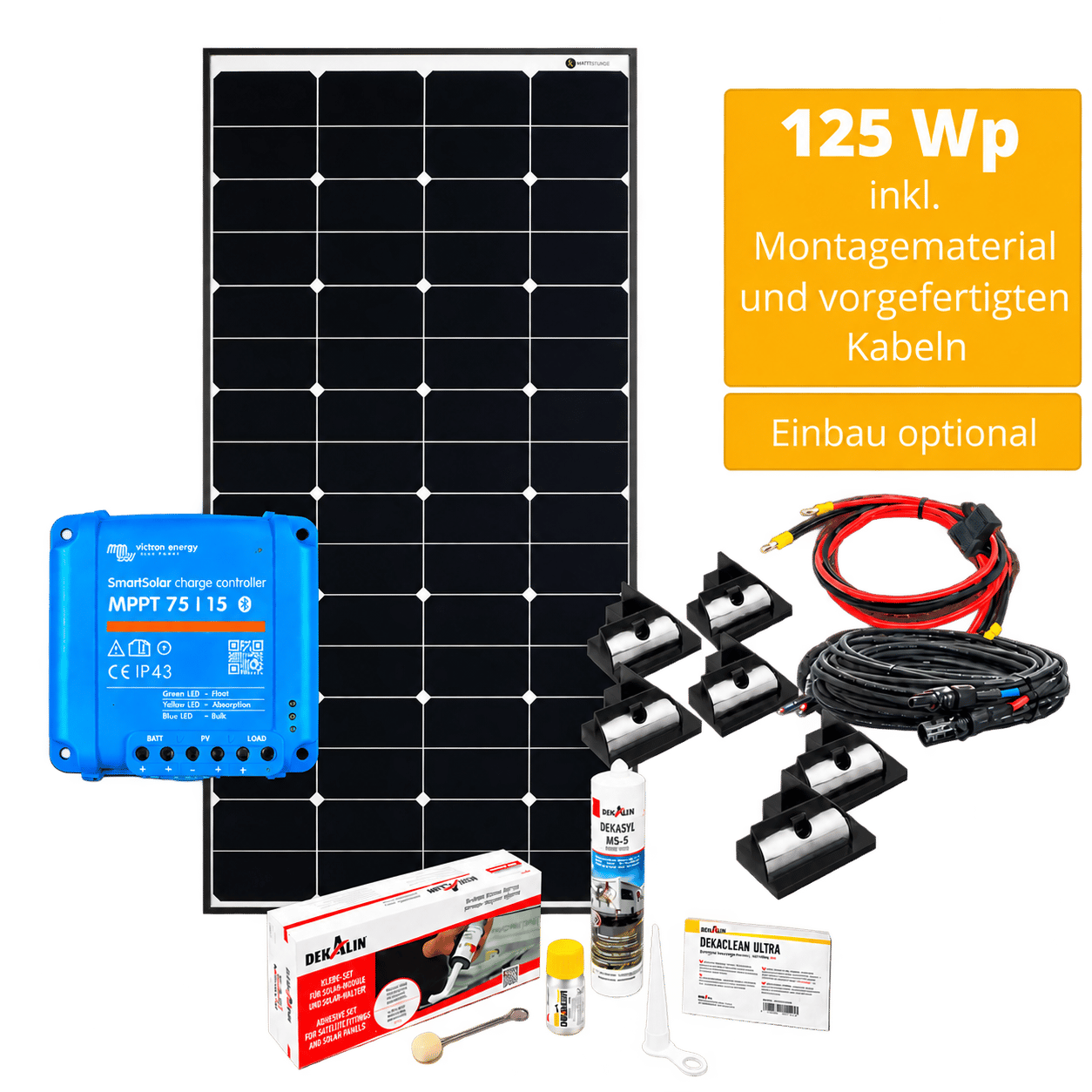 Solar Komplettset BASIC für Wohnmobil & Camper