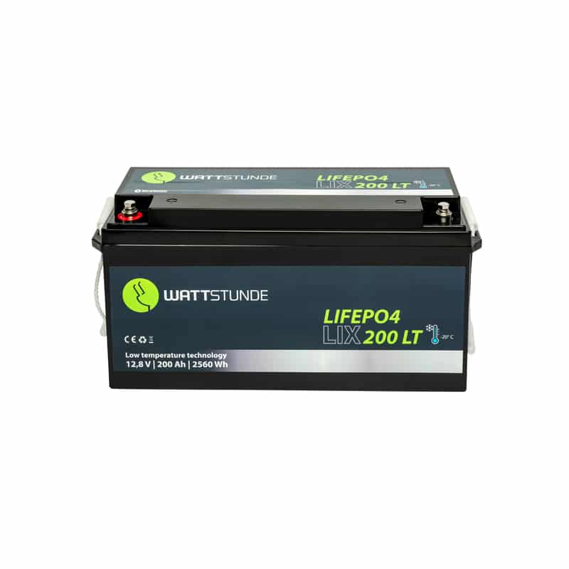 12,8V Lithium 100Ah LiFePO4 Premium Batterie, 200A-BMS-2.0