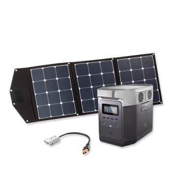 ecoflow delta 1300 powerstation bundle mit wattstundez sunfolder solartasche 140 w