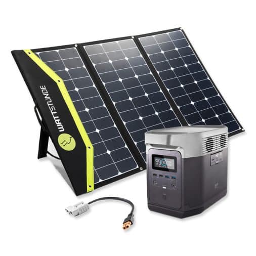 ecoflow delta 1300 powerstation bundle mit wattstundez sunfolder solartasche 200 w