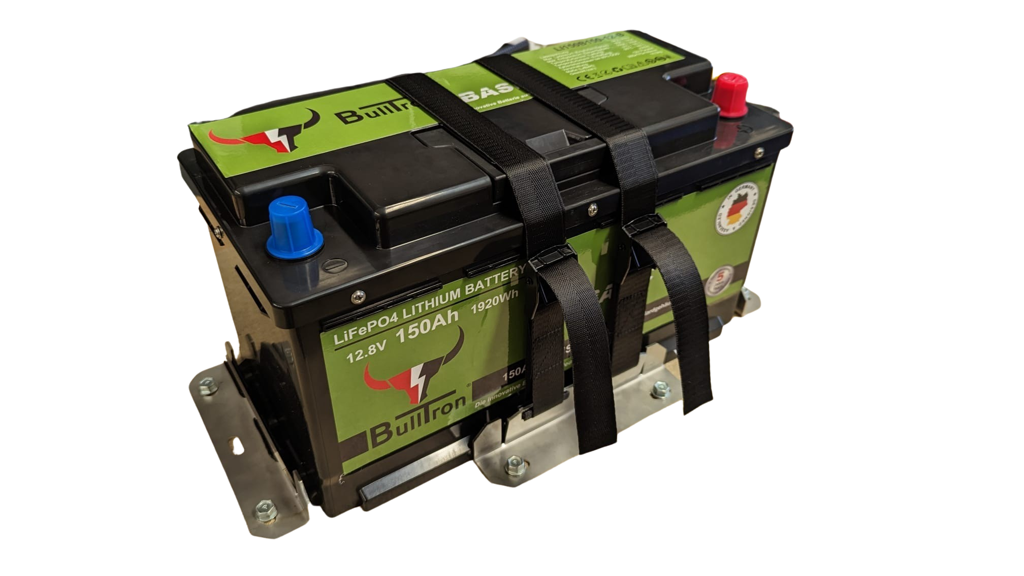 CamperPower Batteriehalterung universell für AGM, Gel, LiFePO4