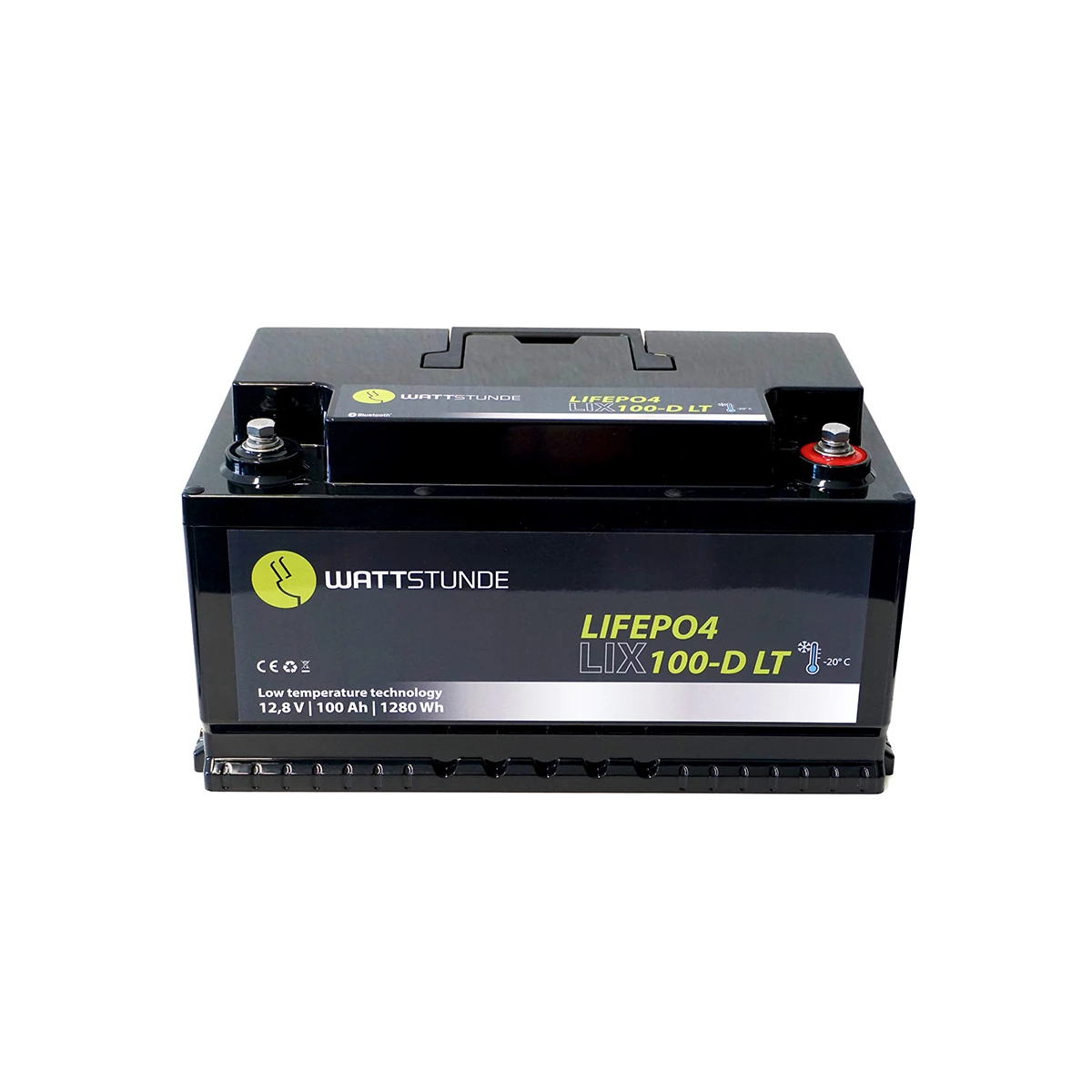 WATTSTUNDE® Lithium 12V 50Ah LiFePO4 Batterie LIX12-50-BS