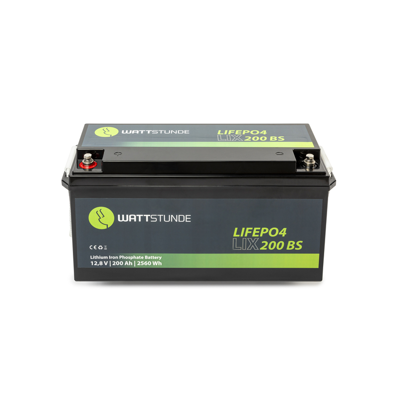 WATTSTUNDE® Lithium 12V 200Ah LiFePO4 Batterie LIX12-200-BS hier kaufen -  CamperPower