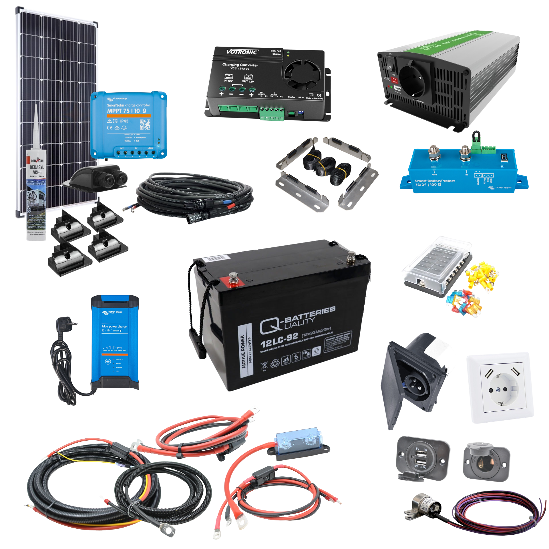 CamperPower - Camper Elektrik Komplettset Solar BASIC