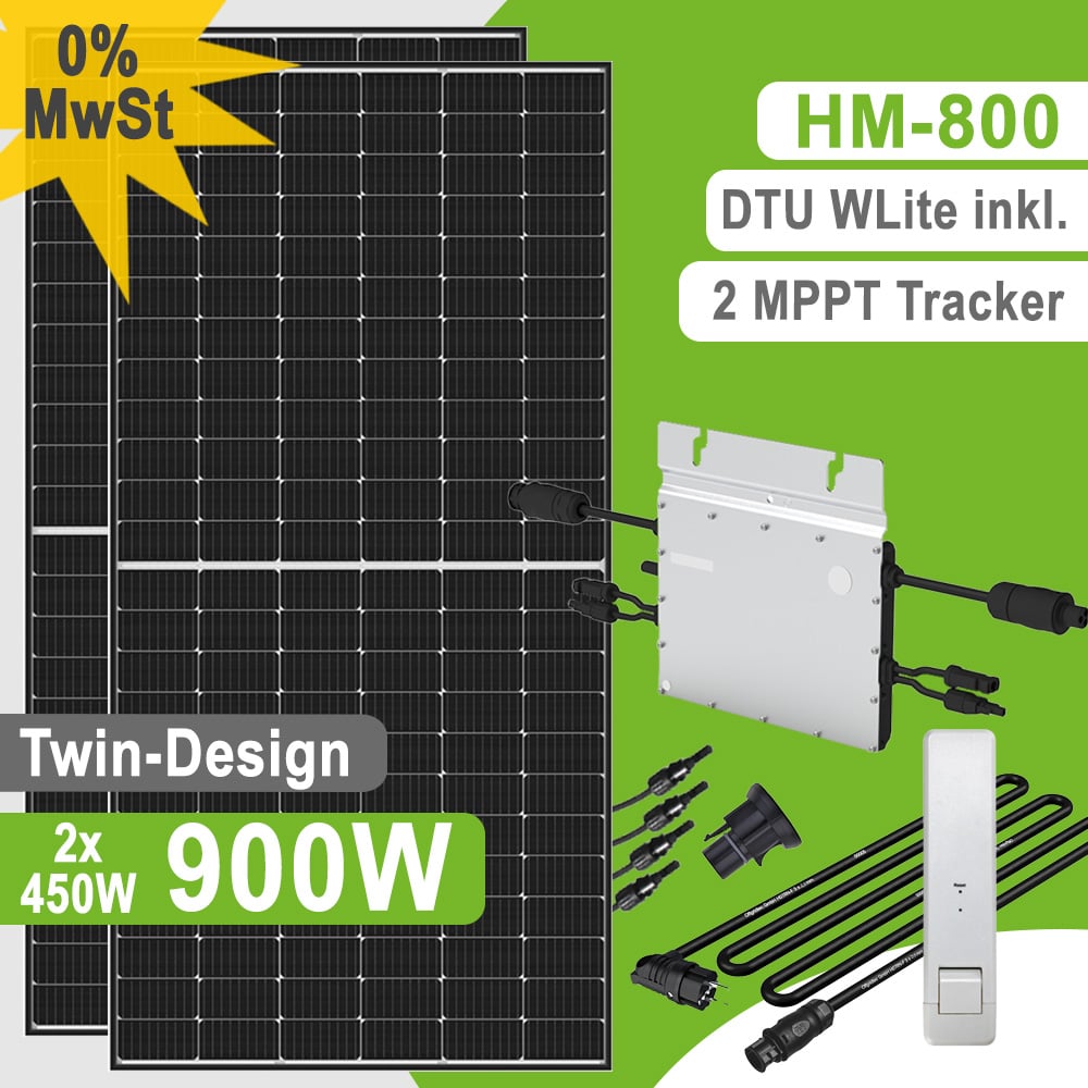 Offgridtec Balkonkraftwerk 900W HM-800 SolarDirect Titan+ WIFI