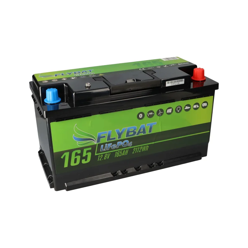 FLYBAT LiFePO4 Versorgungsbatterie- Solarakku 12,8 V 165Ah inkl